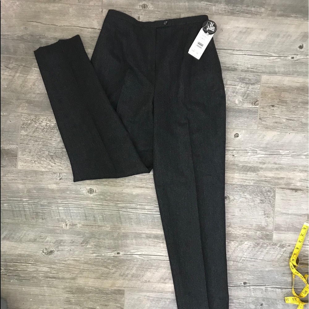 High waist Wool blend slacks